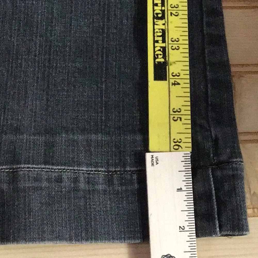 Land’s‎ End Dark Grey Gray Denim Jean Sz 14